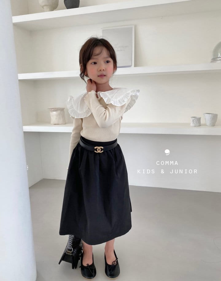 COMMA - Korean Children Fashion - #Kfashion4kids - Collar Puff Tee
