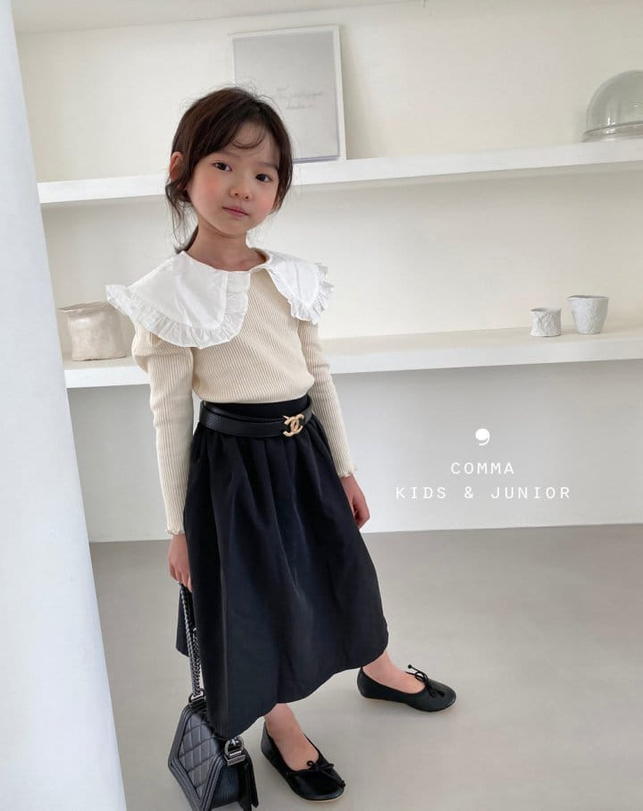 COMMA - Korean Children Fashion - #Kfashion4kids - Collar Puff Tee - 2