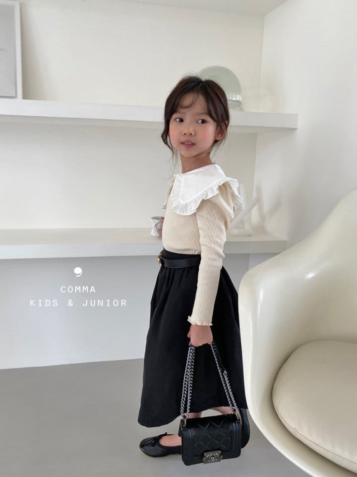 COMMA - Korean Children Fashion - #Kfashion4kids - Collar Puff Tee - 5