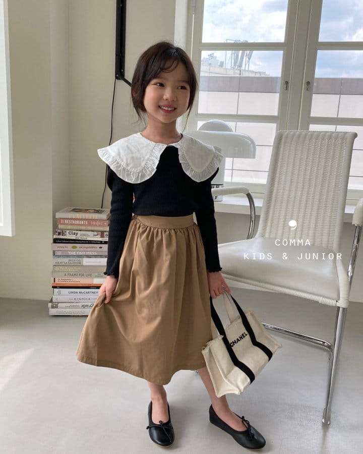 COMMA - Korean Children Fashion - #Kfashion4kids - Collar Puff Tee - 7