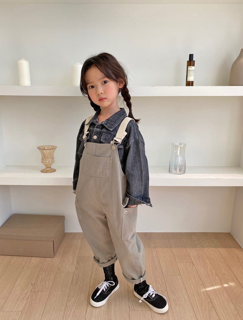 COMMA - Korean Children Fashion - #Kfashion4kids - Dungarees Khaki Pants