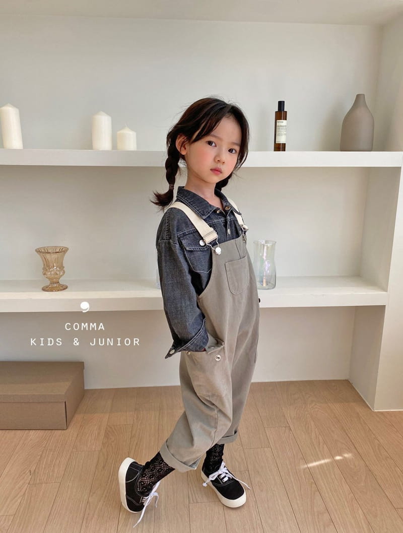 COMMA - Korean Children Fashion - #Kfashion4kids - Dungarees Khaki Pants - 2