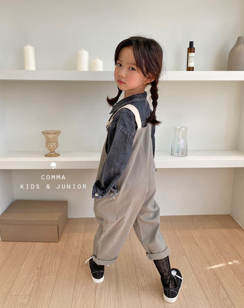 COMMA - Korean Children Fashion - #Kfashion4kids - Dungarees Khaki Pants - 4