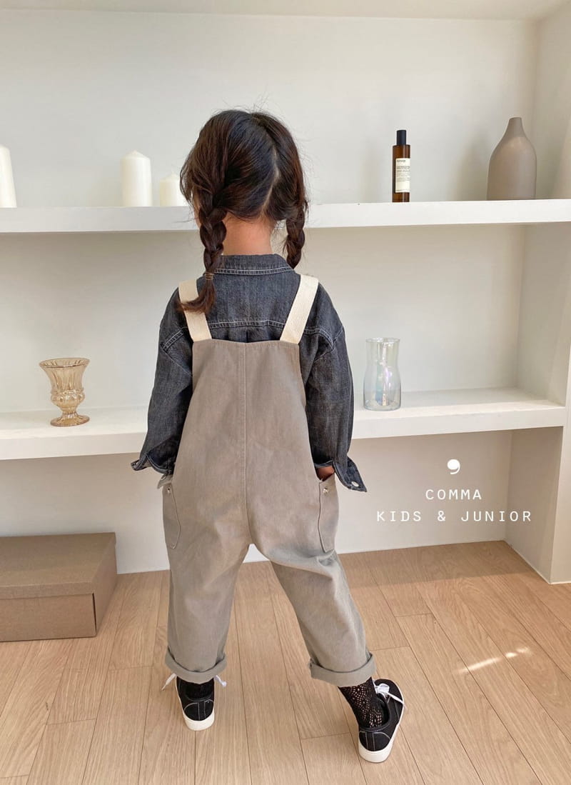 COMMA - Korean Children Fashion - #Kfashion4kids - Dungarees Khaki Pants - 5