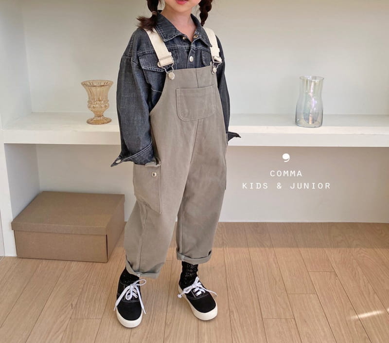 COMMA - Korean Children Fashion - #Kfashion4kids - Dungarees Khaki Pants - 7