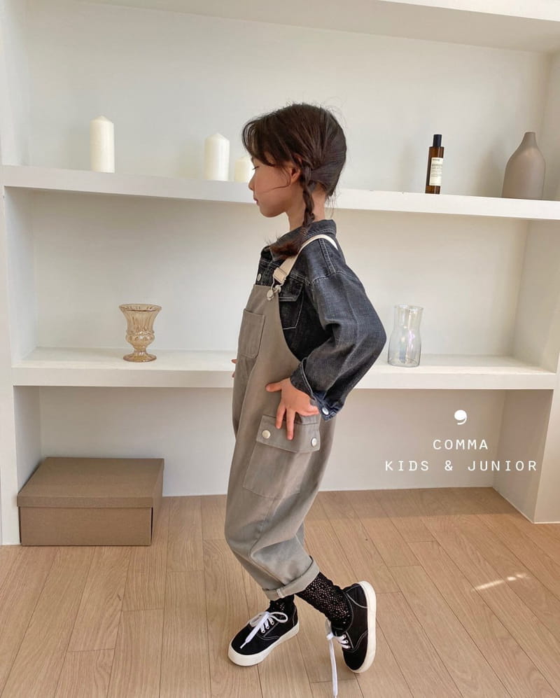 COMMA - Korean Children Fashion - #Kfashion4kids - Dungarees Khaki Pants - 8