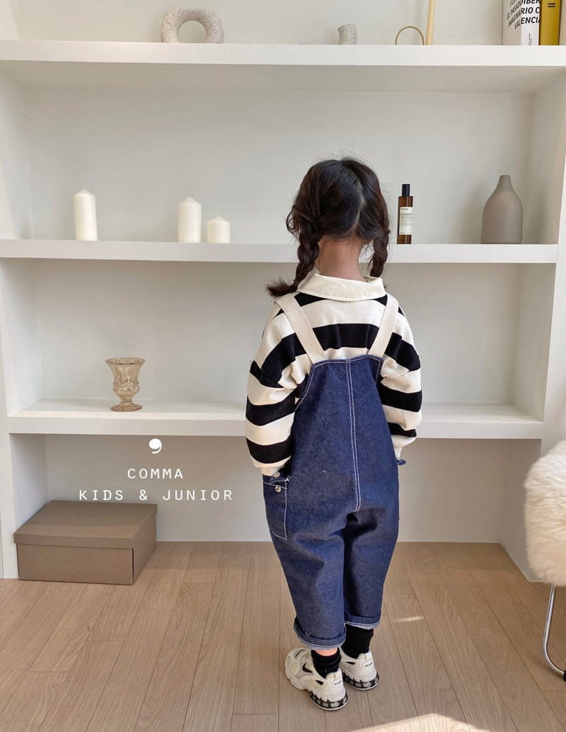 COMMA - Korean Children Fashion - #Kfashion4kids - Dengarees Denim Pants - 3
