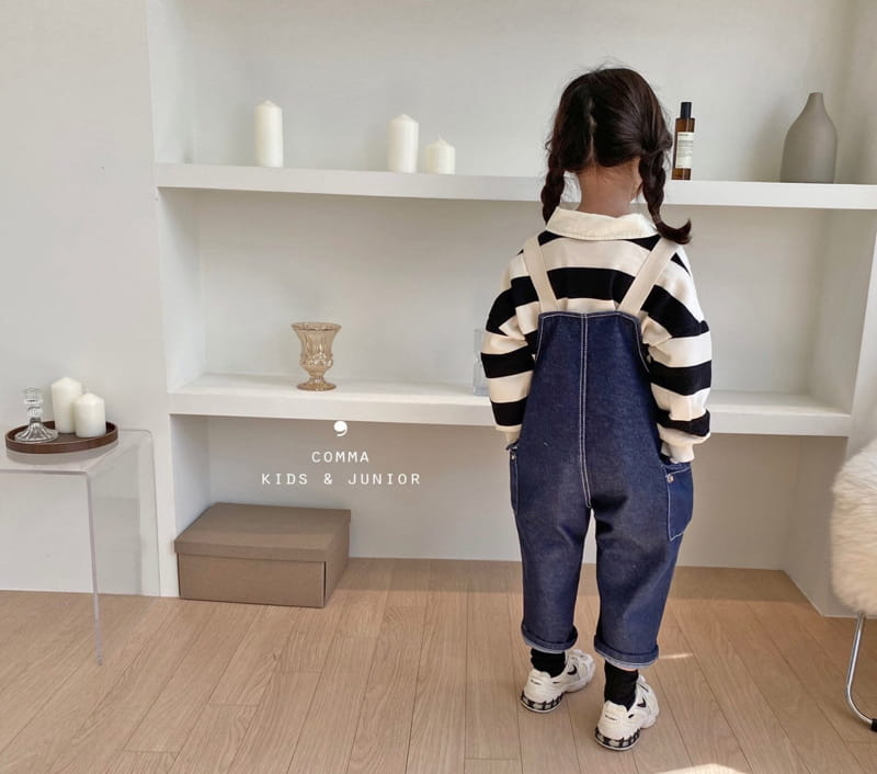COMMA - Korean Children Fashion - #Kfashion4kids - Dengarees Denim Pants - 6
