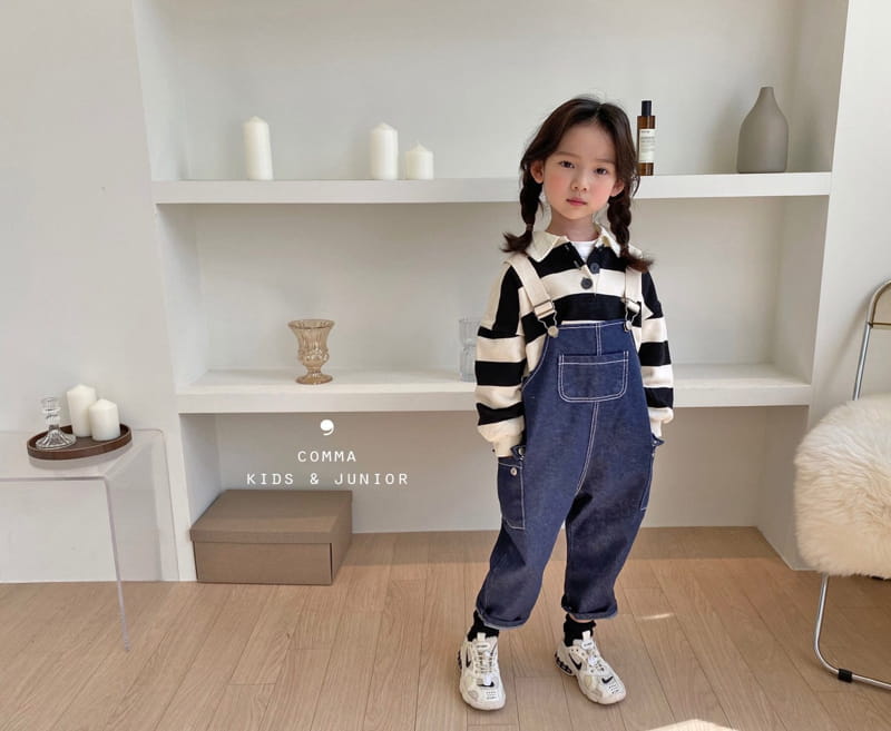 COMMA - Korean Children Fashion - #Kfashion4kids - Dengarees Denim Pants - 8