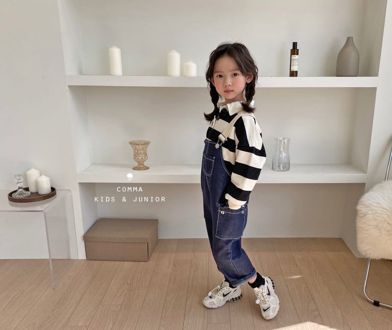 COMMA - Korean Children Fashion - #Kfashion4kids - Dengarees Denim Pants - 9
