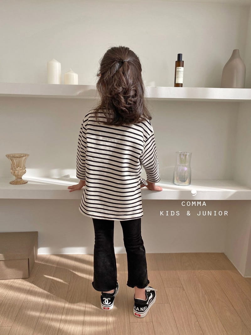 COMMA - Korean Children Fashion - #Kfashion4kids - Circle Slit Stripes Tee - 3
