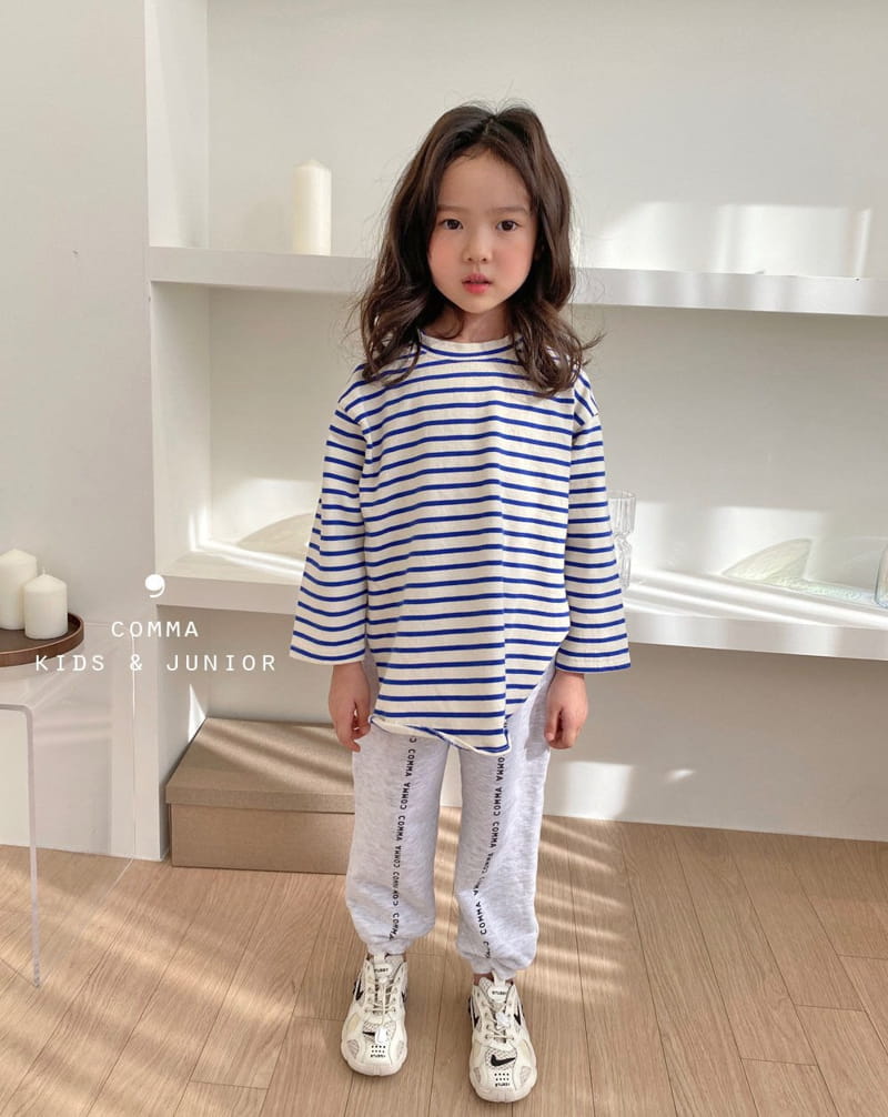 COMMA - Korean Children Fashion - #Kfashion4kids - Circle Slit Stripes Tee - 6