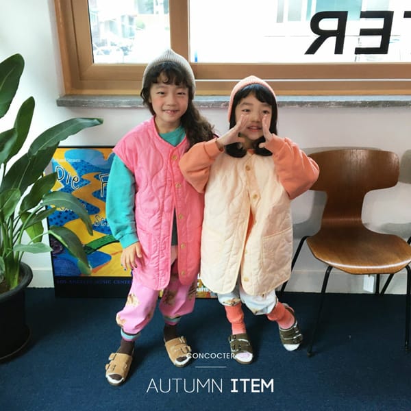 CONCOCTER - Korean Children Fashion - #Kfashion4kids - Ton Colored Padding Vest - 2
