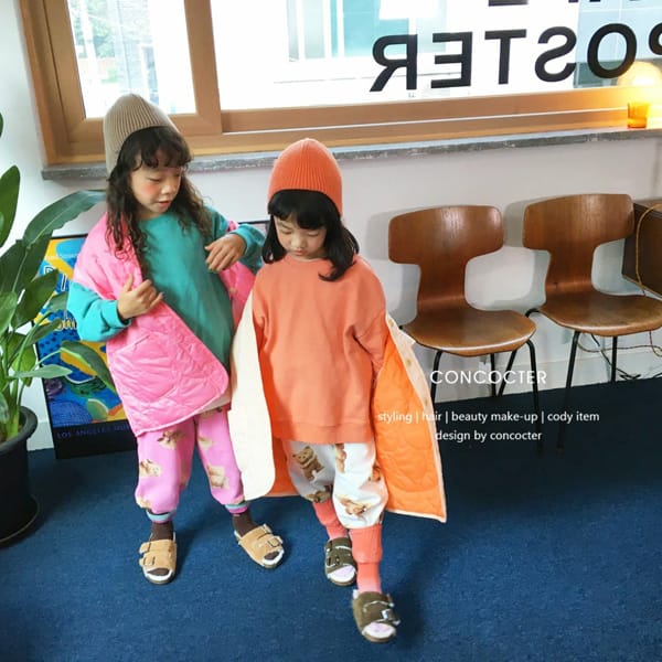 CONCOCTER - Korean Children Fashion - #Kfashion4kids - Ton Colored Padding Vest - 3