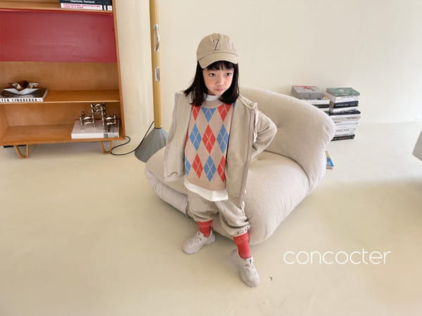 CONCOCTER - Korean Children Fashion - #Kfashion4kids - Argyle Vest - 10
