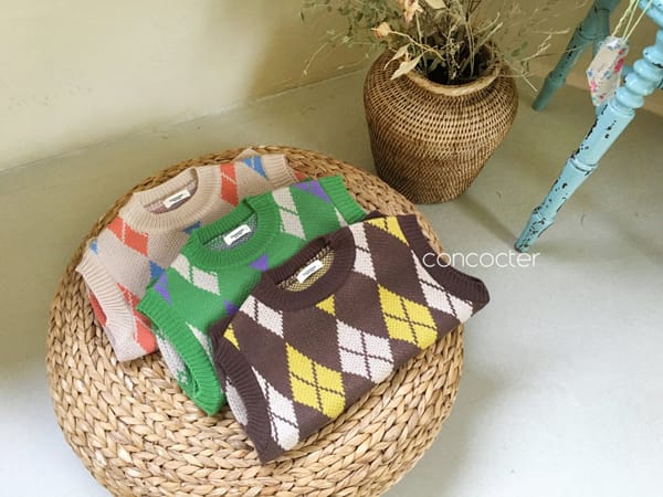 CONCOCTER - Korean Children Fashion - #Kfashion4kids - Argyle Vest - 2
