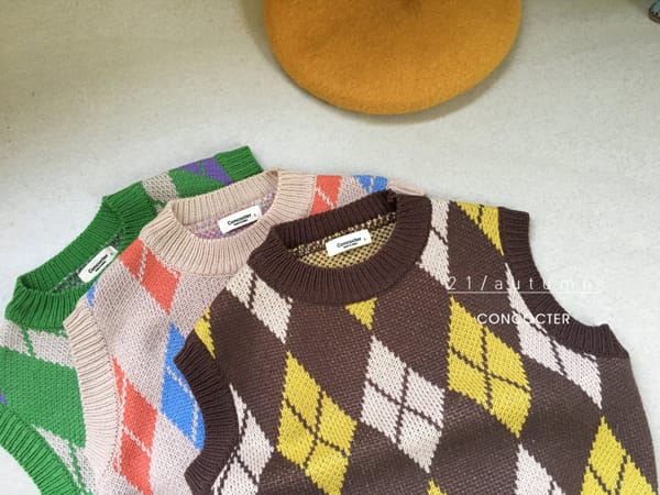 CONCOCTER - Korean Children Fashion - #Kfashion4kids - Argyle Vest - 7