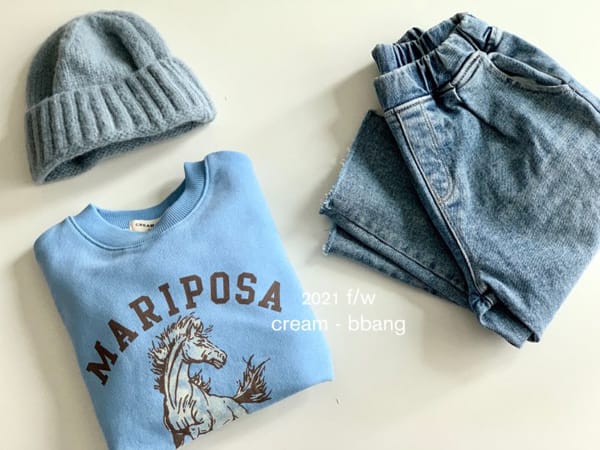 CREAM BBANG - Korean Children Fashion - #Kfashion4kids - Mariposa Sweatshirt - 6
