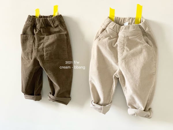 CREAM BBANG - Korean Children Fashion - #Kfashion4kids - Rib Baggy Pants - 5
