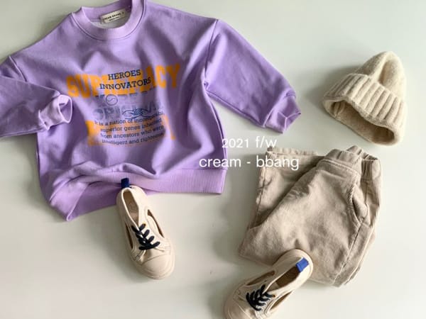 CREAM BBANG - Korean Children Fashion - #Kfashion4kids - Rib Baggy Pants - 7