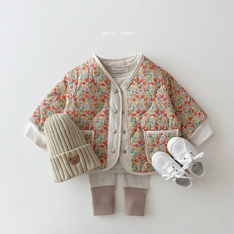DAILY BEBE - Korean Children Fashion - #Kfashion4kids - Reversible Flower Jumper - 7