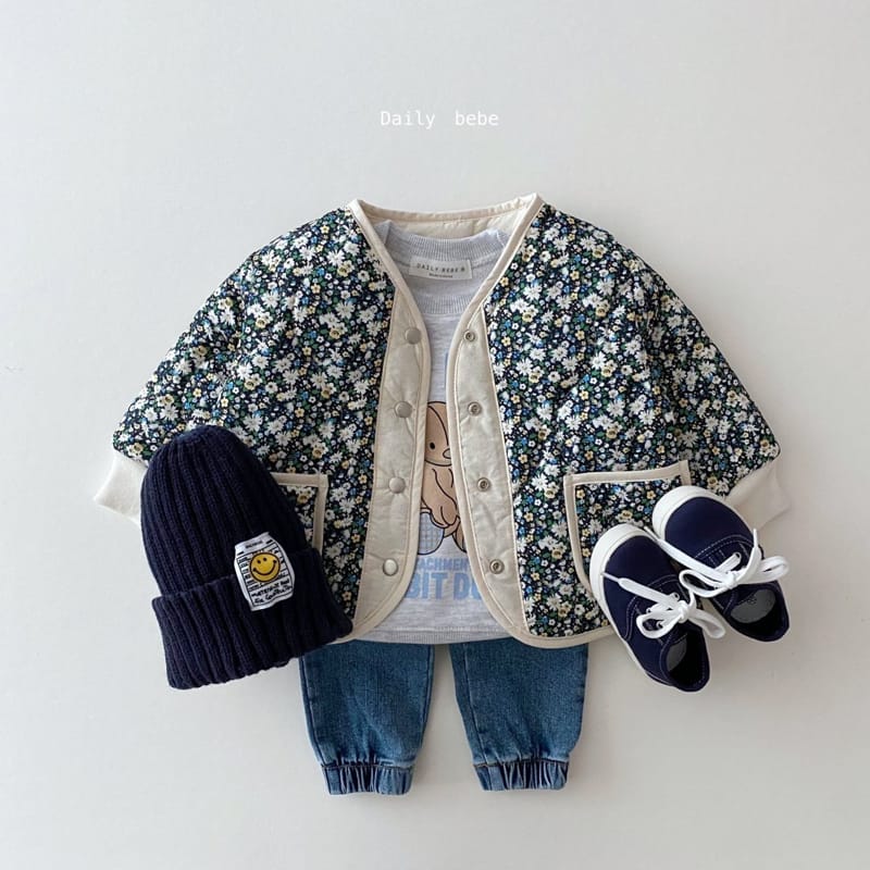 DAILY BEBE - Korean Children Fashion - #Kfashion4kids - Reversible Flower Jumper - 8