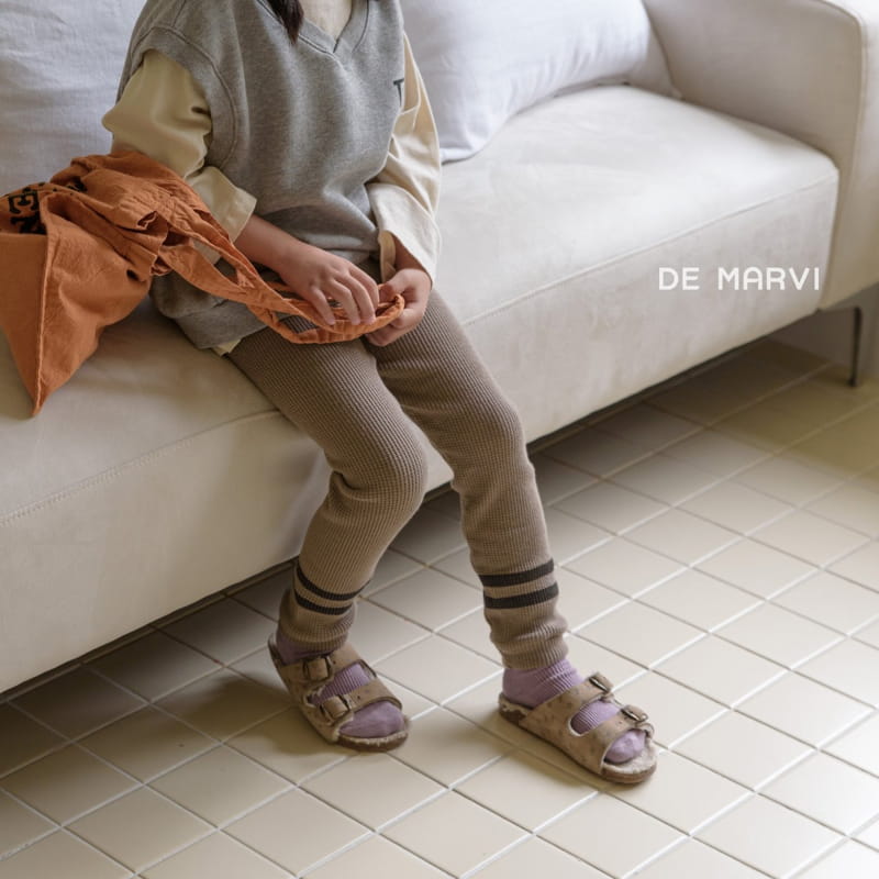 DE MARVI - Korean Children Fashion - #Kfashion4kids - Two Stripes Leggings - 10