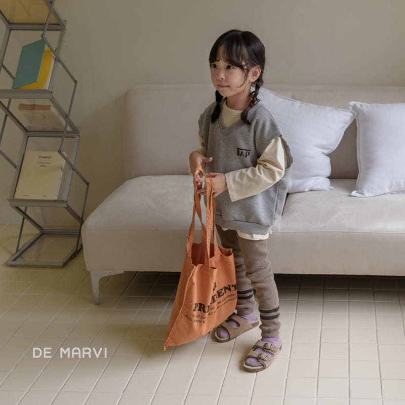 DE MARVI - Korean Children Fashion - #Kfashion4kids - Two Stripes Leggings - 7