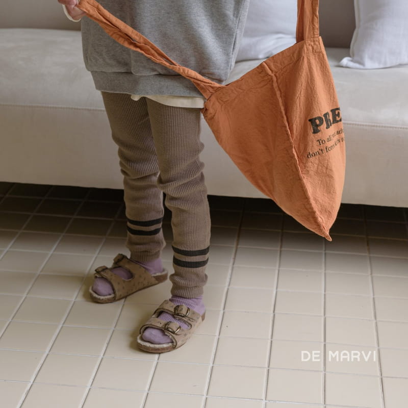 DE MARVI - Korean Children Fashion - #Kfashion4kids - Two Stripes Leggings - 8