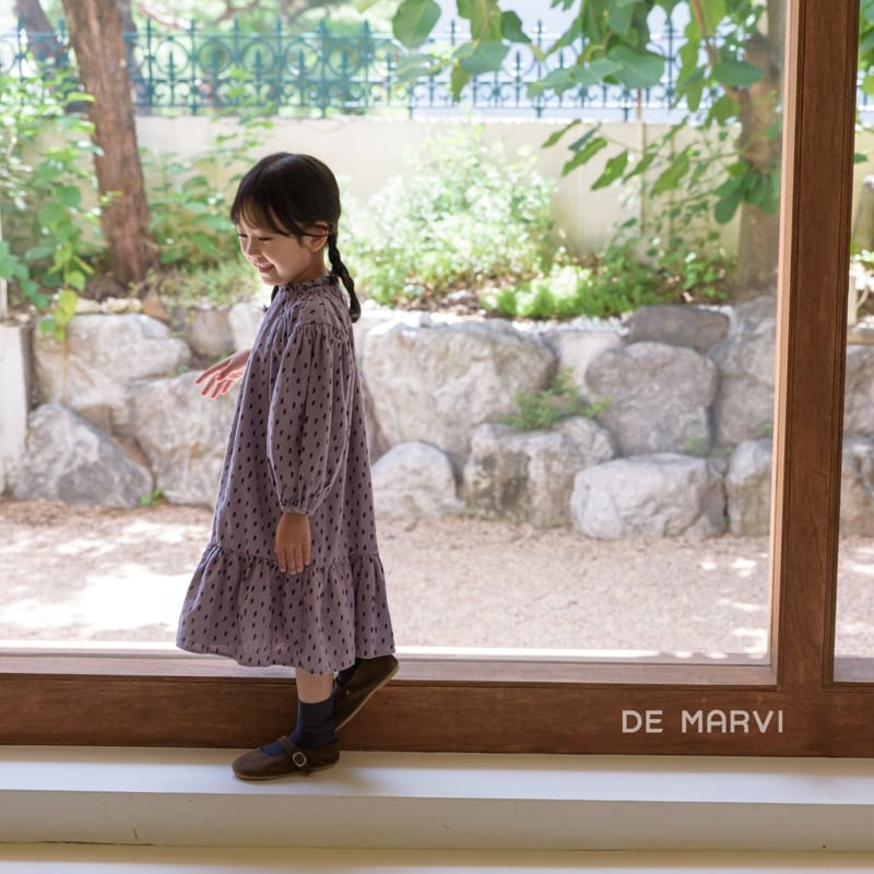 DE MARVI - Korean Children Fashion - #Kfashion4kids - Shirring One-piece - 12