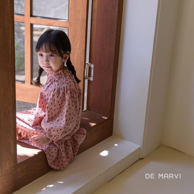 DE MARVI - Korean Children Fashion - #Kfashion4kids - Shirring One-piece - 5