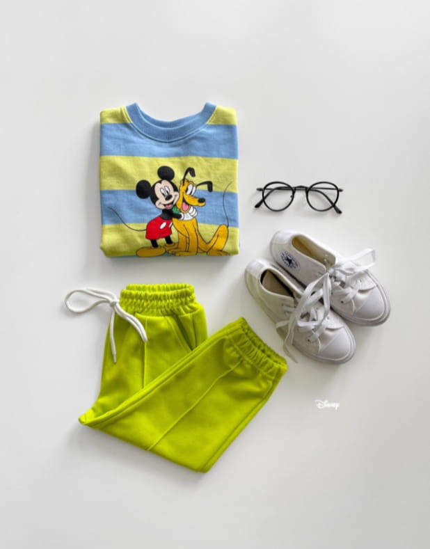 DSAINT - Korean Children Fashion - #Kfashion4kids - Mickey Pluto Stripes Sweatshirt - 12