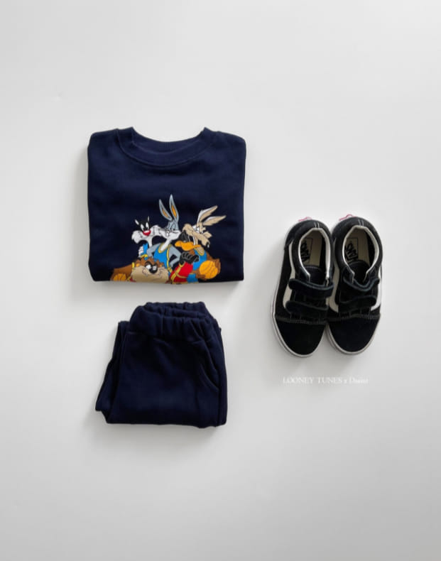 DSAINT - Korean Children Fashion - #Kfashion4kids - Champion Luni Toon Top Jogger Pants Set - 10