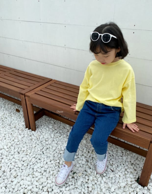 DSAINT - Korean Children Fashion - #Kfashion4kids - Right Now Roll Up Jeans - 2