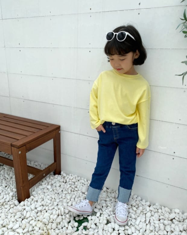 DSAINT - Korean Children Fashion - #Kfashion4kids - Right Now Roll Up Jeans - 3