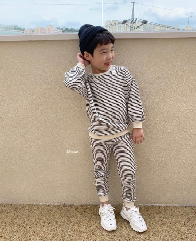 DSAINT - Korean Children Fashion - #Kfashion4kids - Yam Yam Top Bottom Set - 2