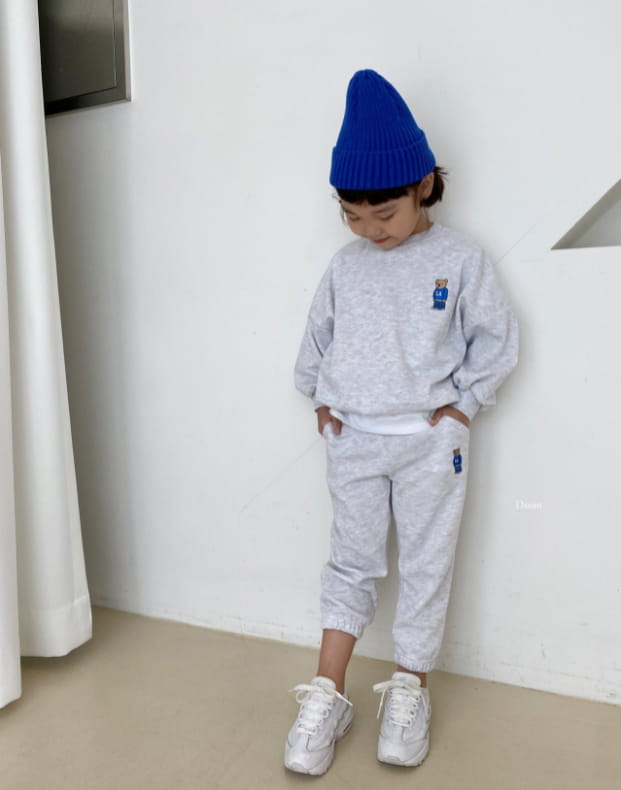 DSAINT - Korean Children Fashion - #Kfashion4kids - La Bear Embroidery Top Bottom Set - 6