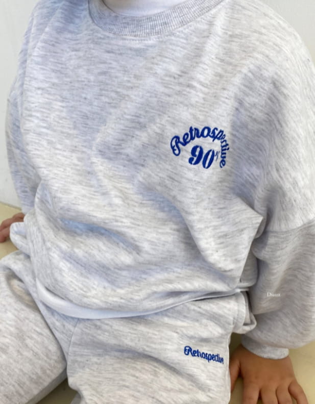 DSAINT - Korean Children Fashion - #Kfashion4kids - Retro 90 Jogger Top Bottom Set - 2