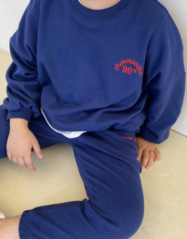 DSAINT - Korean Children Fashion - #Kfashion4kids - Retro 90 Jogger Top Bottom Set - 6
