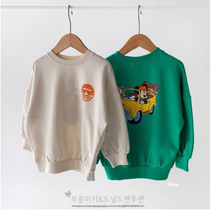 DSAINT - Korean Children Fashion - #Kfashion4kids - Vroom Mickey and Donald Sweatshirt
