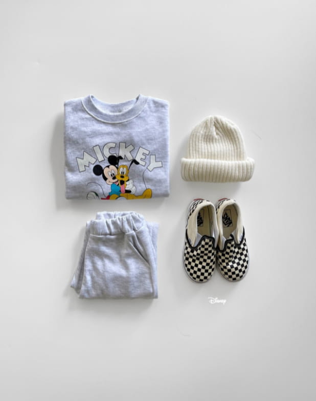 DSAINT - Korean Children Fashion - #Kfashion4kids - Logo Mickey Fluto Top Bottom Set - 10