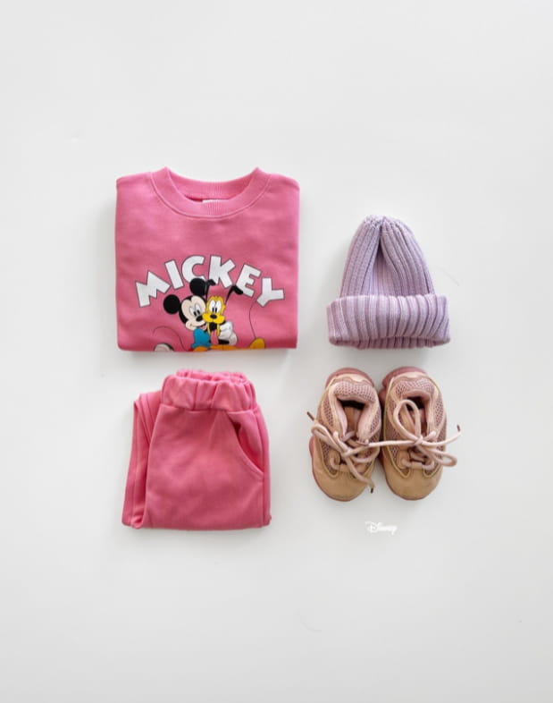 DSAINT - Korean Children Fashion - #Kfashion4kids - Logo Mickey Fluto Top Bottom Set - 12