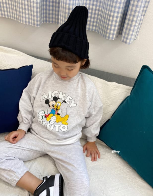 DSAINT - Korean Children Fashion - #Kfashion4kids - Logo Mickey Fluto Top Bottom Set - 6