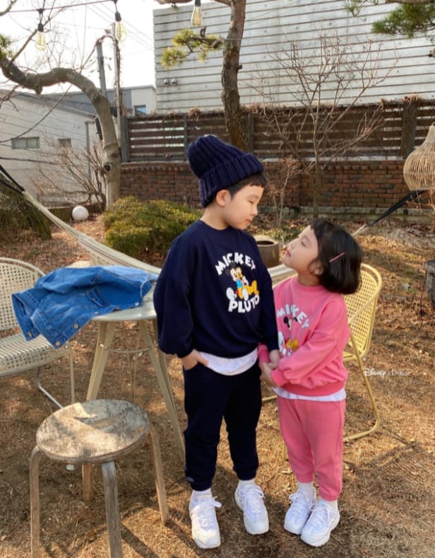 DSAINT - Korean Children Fashion - #Kfashion4kids - Logo Mickey Fluto Top Bottom Set - 9