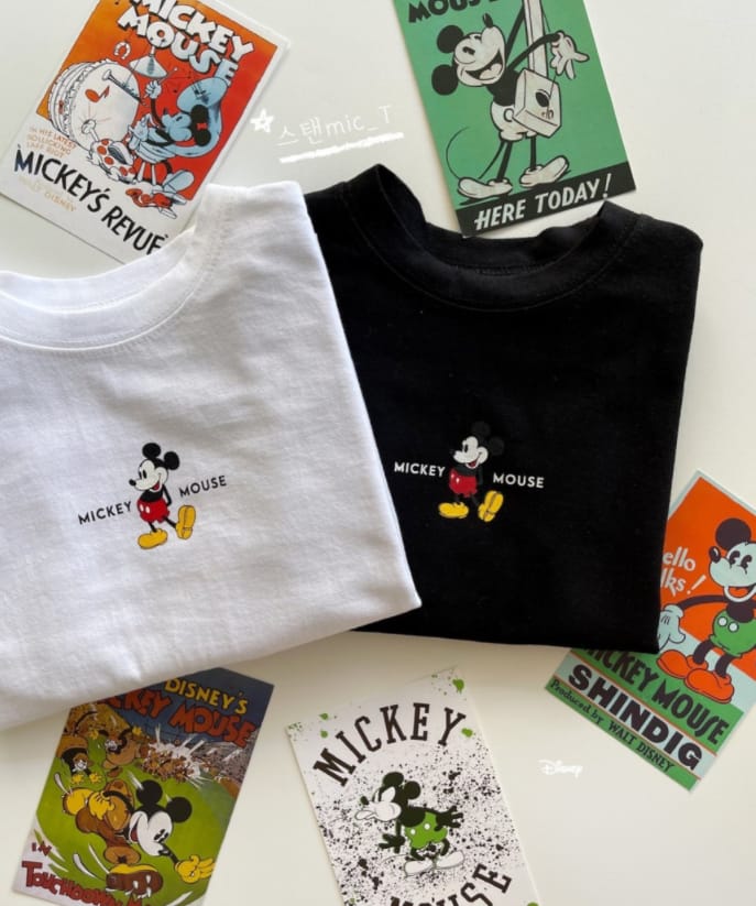 DSAINT - Korean Children Fashion - #Kfashion4kids - Stand Mickey Tee