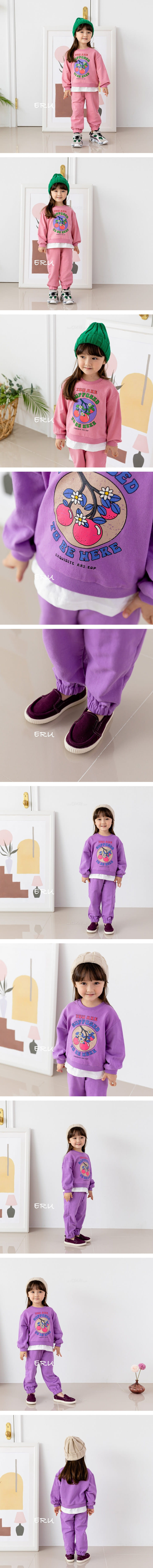 E.RU - Korean Children Fashion - #Kfashion4kids - Berry Top Bottom Set