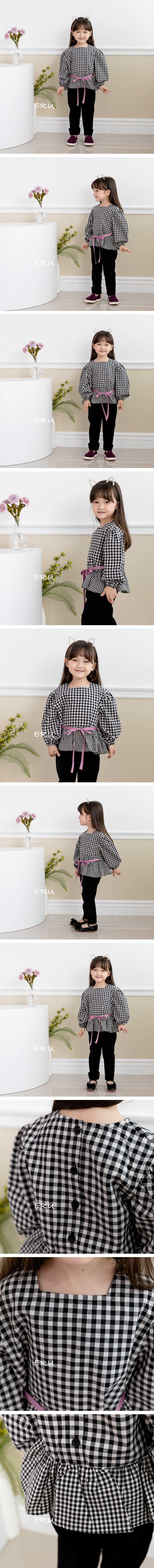 E.RU - Korean Children Fashion - #Kfashion4kids - Check Blouse