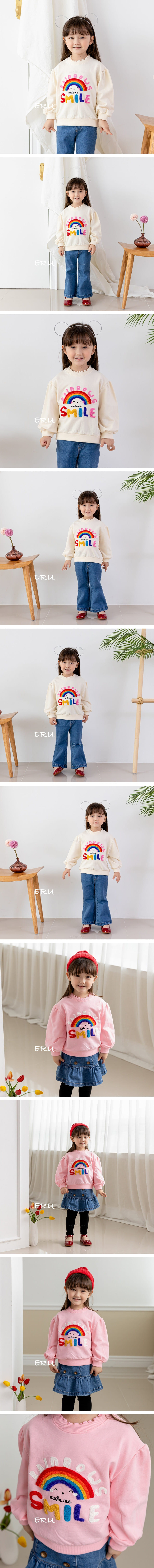 E.RU - Korean Children Fashion - #Kfashion4kids - Rainbow Smile Tee