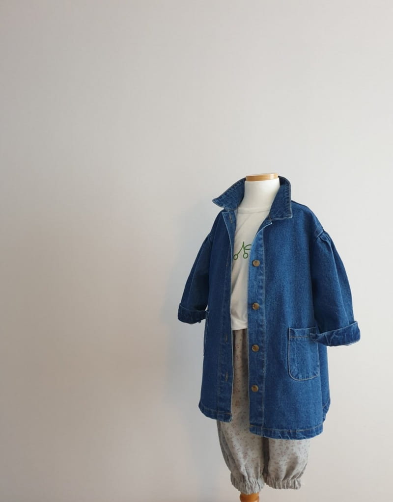 ECLAIR - Korean Children Fashion - #Kfashion4kids - Denim Long Jacket