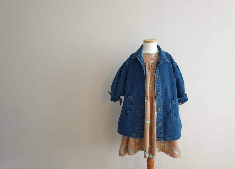 ECLAIR - Korean Children Fashion - #Kfashion4kids - Denim Long Jacket - 2